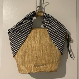 Abbie & Emmie Stella Straw Convertible Crossbody Tote Bag